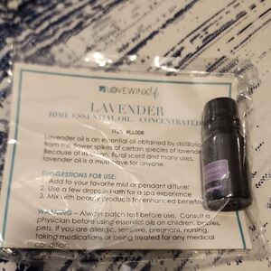 Lavender Essential Oil - 10ml - Black and Purple